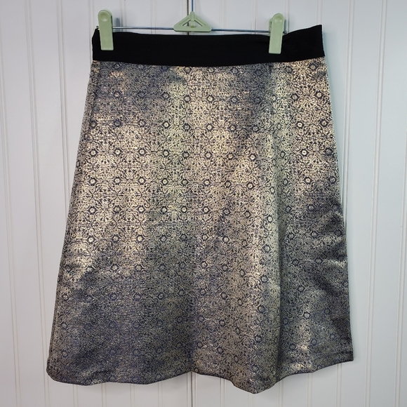 Narciso Rodriguez Dresses & Skirts - Narciso Rodriguez Gold Black Metallic Skirt 14